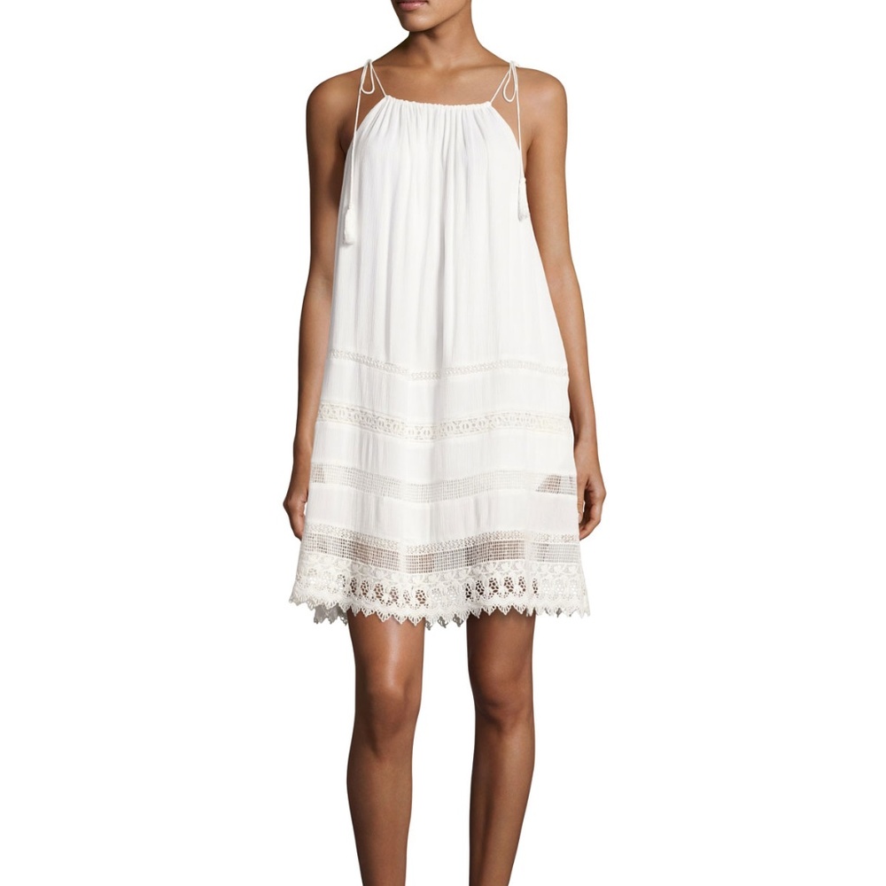 Alice + Olivia  Danna Tie-Strap Short Dress